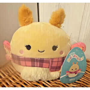 Squishmallow 5” Miry Plush Winter Scarf Fuzzy Belly Kellytoy NWT